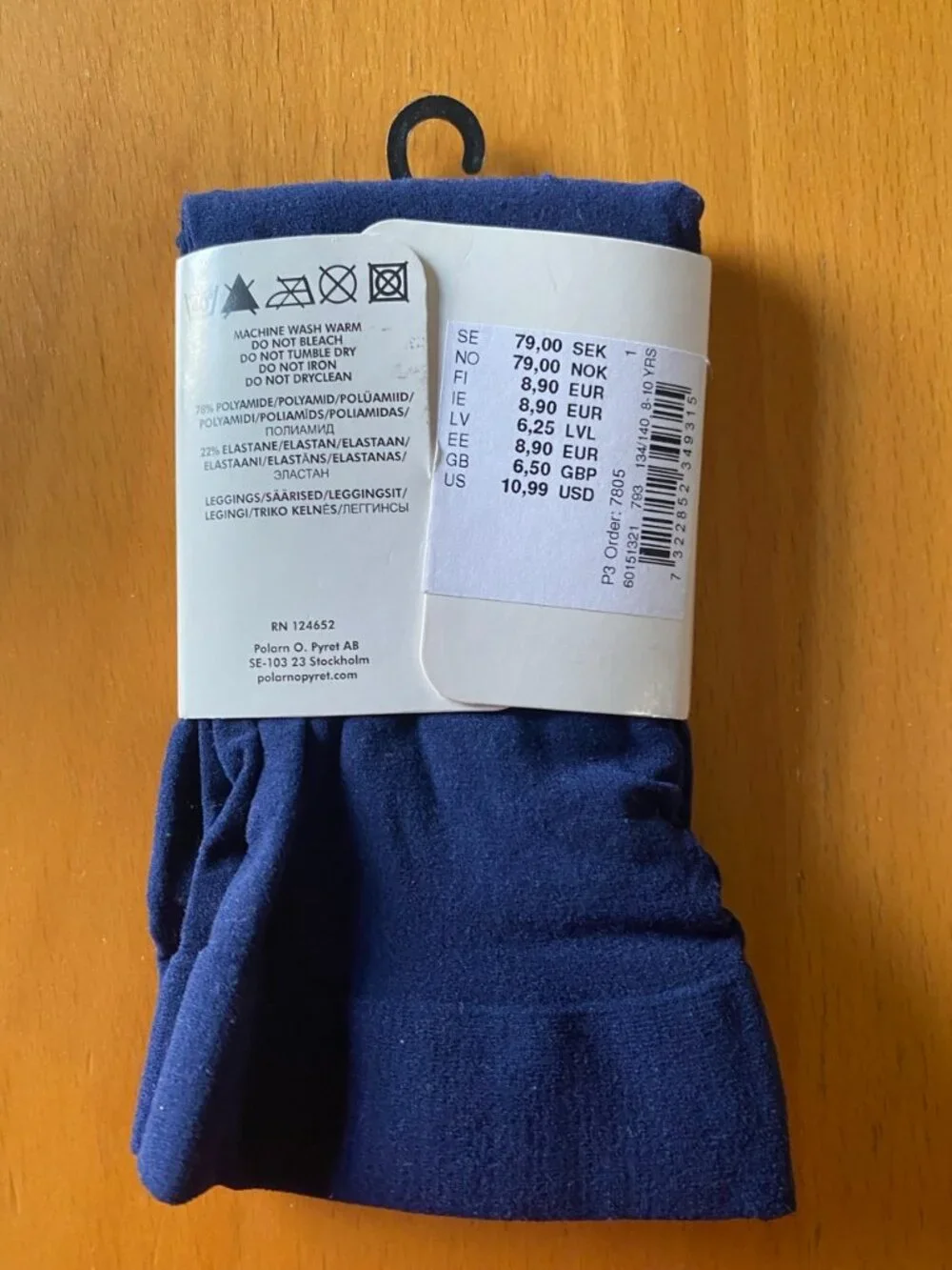 Polarn O. Pyret Dark Indigo Leggins Size 8-10 Years
